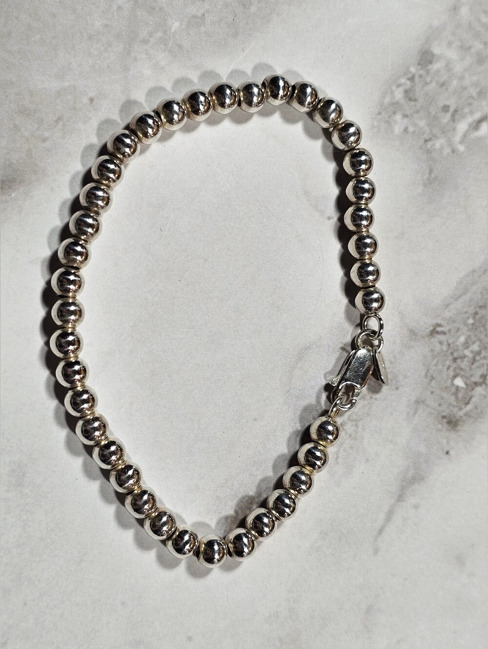 Vintage Sterling ball bead Bracelet